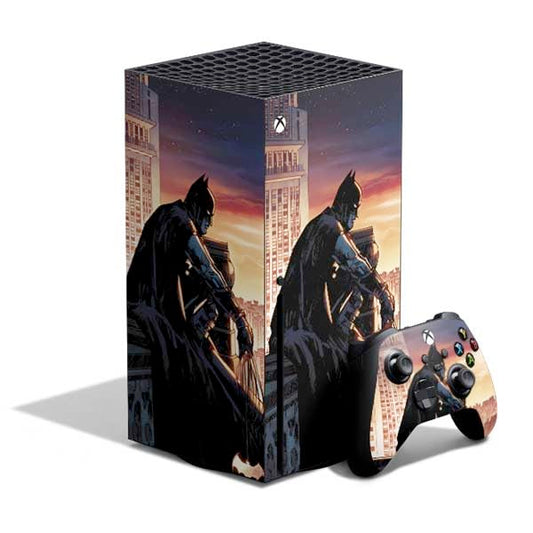 Skinit Decal Gaming Skin Compatible with Xbox Series X Bundle - Officially Licensed DC Comics Batman War on Crime Cover (Brazil) Design