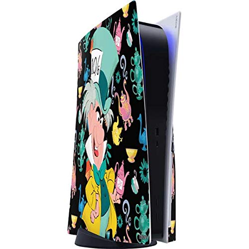 Skinit Decal Gaming Skin Compatible with PS5 Console - Officially Licensed Disney Alice in Wonderland (Animated) The Mad Hatter Design