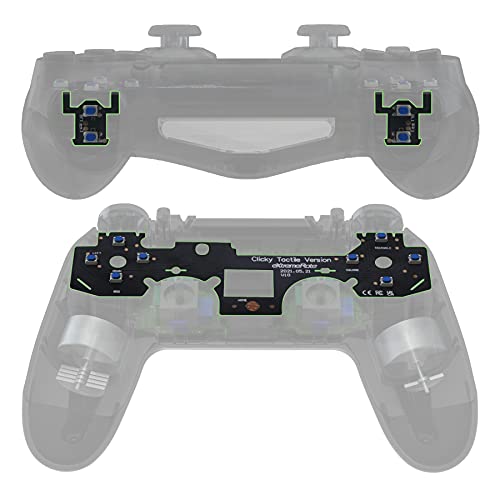 eXtremeRate Whole Tactile Clicky Kit for PS4 Controller Shoulder Face Dpad Buttons  Custom Flashshot Button Stop Flex Cable  Mouse Click Kit for PS4 Controller CUH-ZCT2 JDM-040/050/055