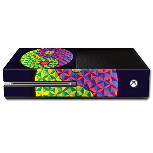 MightySkins Skin Compatible with Microsoft Xbox One - Neon Yin Yang | Protective, Durable, and Unique Vinyl Decal wrap Cover | E