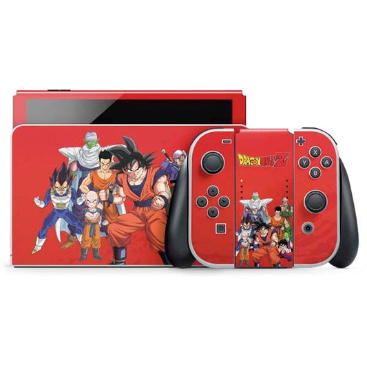 Skinit Decal Gaming Skin Compatible with Nintendo Switch OLED (2021) - Officially Licensed Dragon Ball Z Group Design