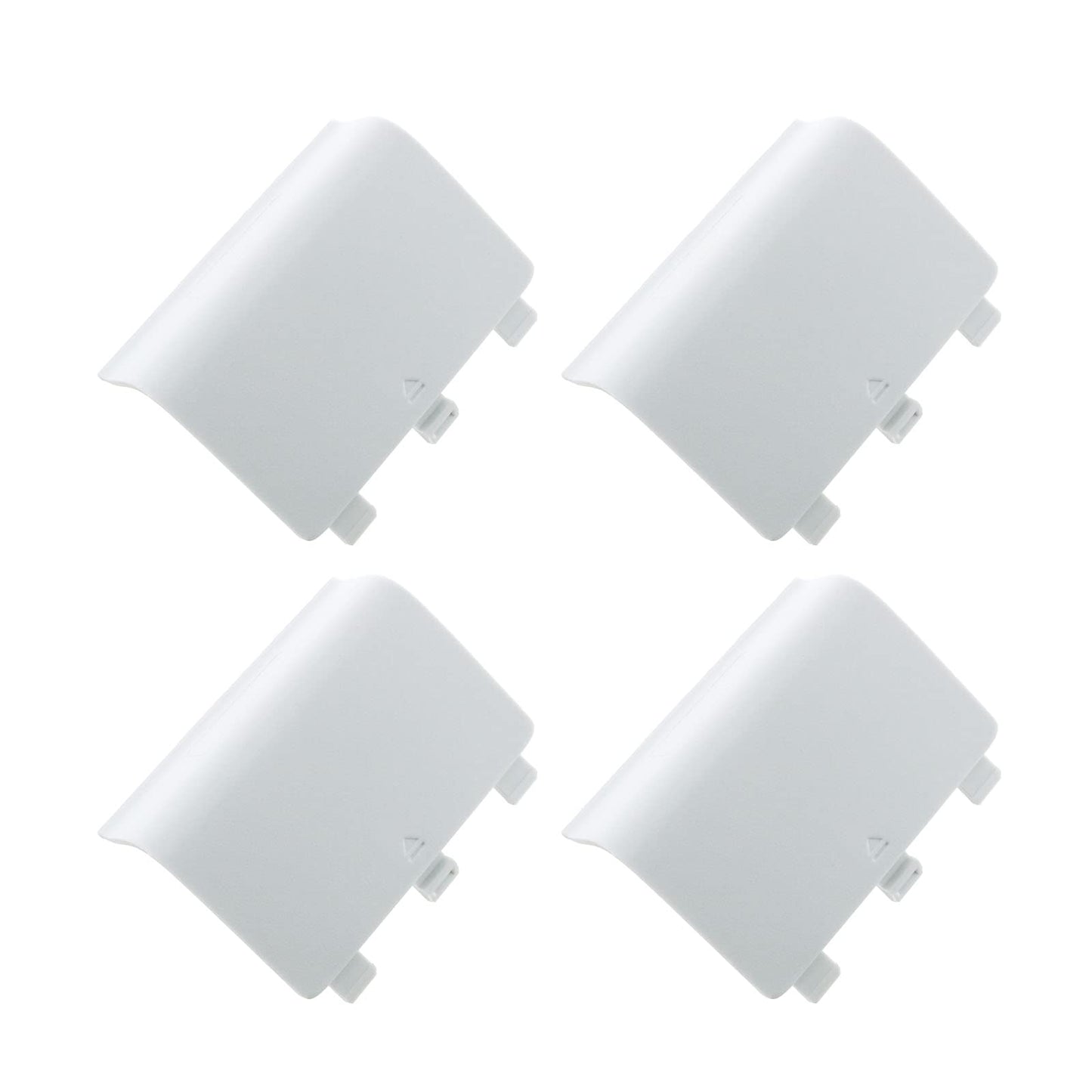 E-outstanding Xbox One/Xbox One S Battery Door Back Cover Replacement, Model BBCONEWC-W4, White, 4Pcs