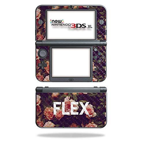 MightySkins Carbon Fiber Skin for Nintendo New 3DS XL (2015) - Flex | Protective  Durable Textured Carbon Fiber Finish | Easy to Apply  Remove  and Change Styles | Made in The USA