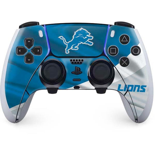 Skinit Decal Gaming Skin Compatible with PS5 DualSense Edge Pro Controller - Officially Licensed NFL Detroit Lions Design