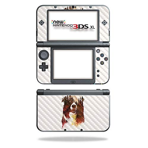 MightySkins Carbon Fiber Skin for Nintendo New 3DS XL (2015) - One Forest Night | Protective  Durable Textured Carbon Fiber Finish | Easy to Apply  Remove  and Change Styles | Made in The USA