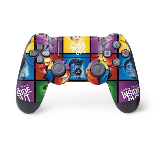 Skinit Decal Gaming Skin Compatible with PS4 Controller - Officially Licensed Disney Inside Out Character Portraits Design