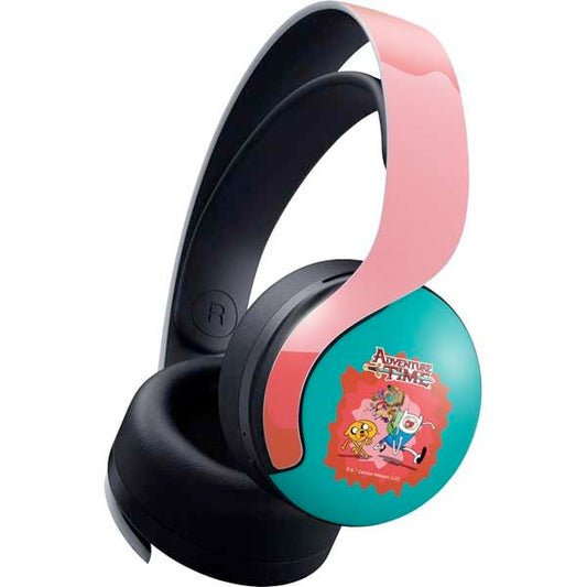 Skinit Decal Gaming Skin Compatible with Pulse 3D Wireless Headset for PS5 - Officially Licensed Adult Swim Adventure Time Jake and Finn Design