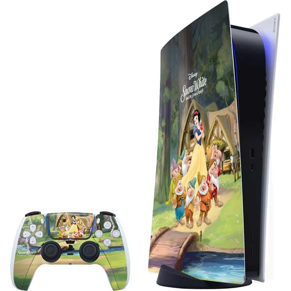 Skinit Decal Gaming Skin Compatible with PS5 Bundle - Officially Licensed Disney Snow White Classic Cover Design