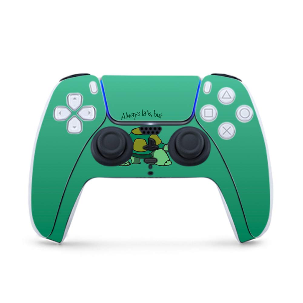 MightySkins Gaming Skin for PS5 / Playstation 5 Controller - Late Turtle | Protective Viny wrap | Easy to Apply and Change Style | Made in The USA