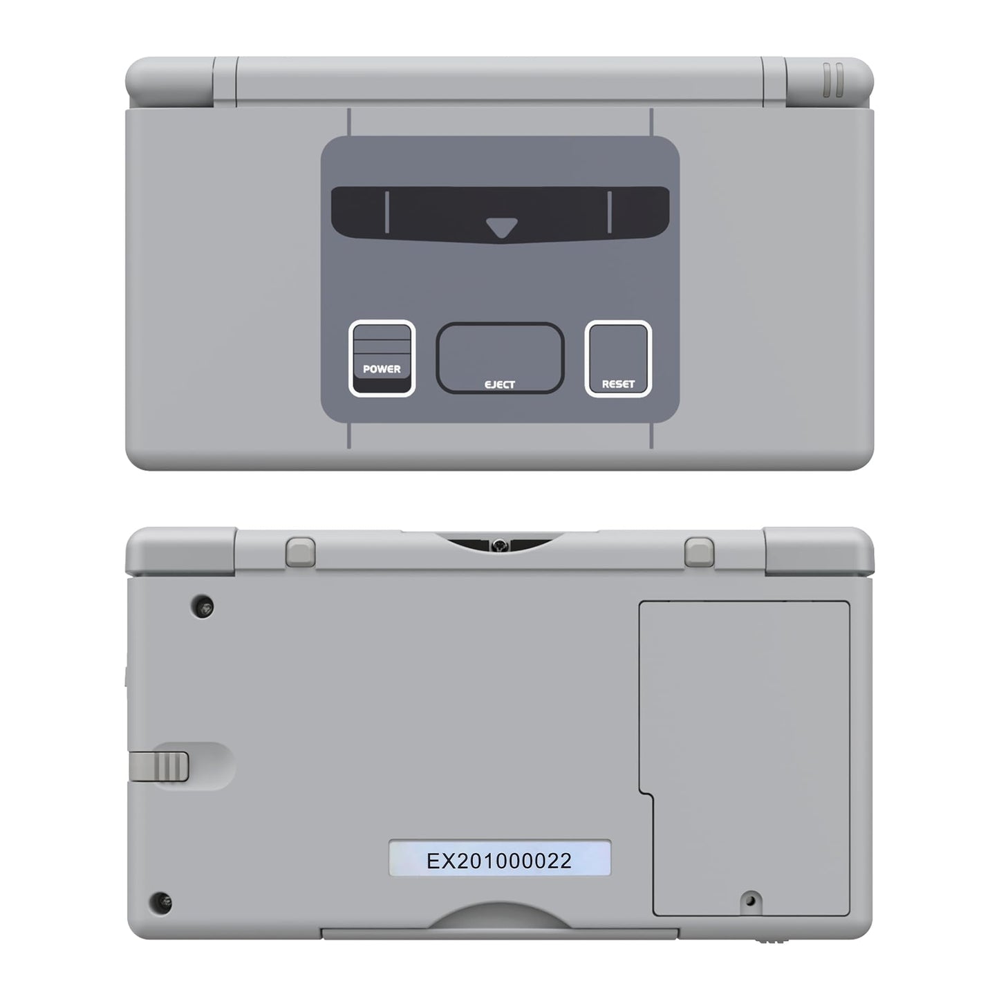 eXtremeRate DS Lite Replacement Housing Shell - SFC SNES Classic EU Style, Includes Buttons & Screen Lens, Model DSLY006