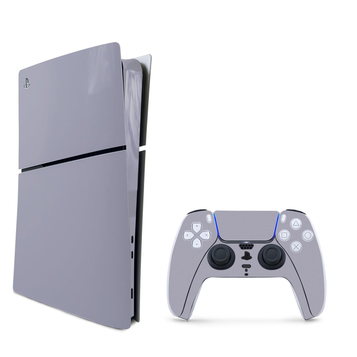 MightySkins Skin Compatible with PlayStation 5 Slim Digital Edition Bundle - Solid Gray | Protective  Durable  and Unique Vinyl Decal wrap Cover | Easy to Apply | Made in The USA