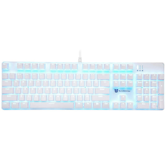 Merdia Mechanical Keyboard Gaming Keyboard | Brown Switch Ice Blue Backlit Keyboard | 104 Keys US Layout | Wired Gaming Keyboard | Hot Swappable Mechanical Keyboard | PC Gaming Keyboards