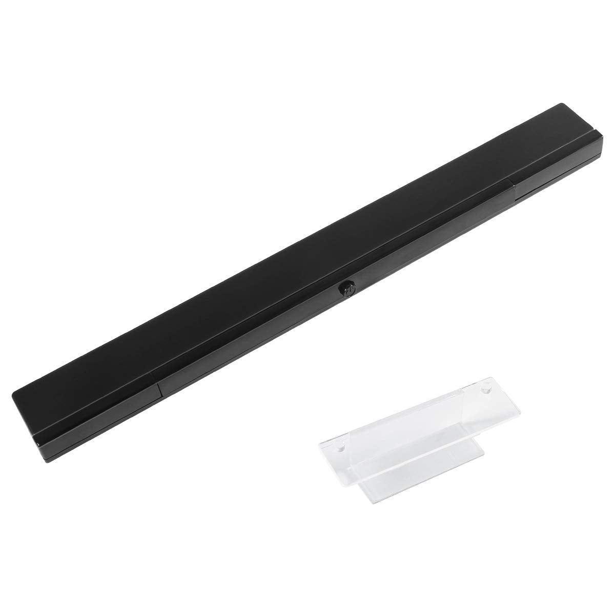 Aokin Sensor Bar for Wii  Replacement Wireless Infrared Ray Sensor Bar for Nintendo Wii and Wii U Console  Includes Clear Stand  Black