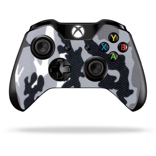 Protective Vinyl Skin Decal Skin Compatible with Microsoft Xbox One/One S Controller wrap Sticker Skins Gray Camo