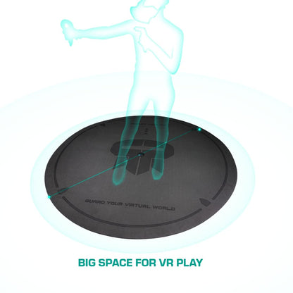 Rebuff Reality VR Mat - 55" Round Non-Slip Foam Walking Platform for All VR Systems, Super Soft with Centering Button