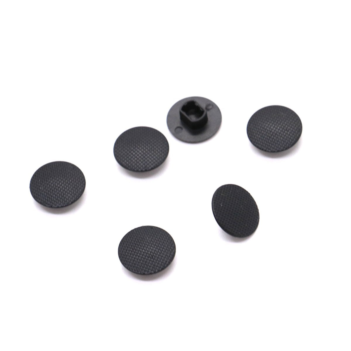 Pomeat 6 Pack Black Analog Joystick Caps for Sony PSP 1000 - Durable Rubber Covers