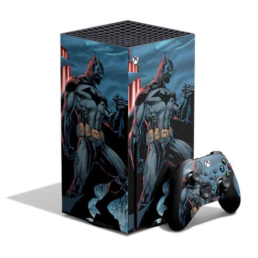 Skinit Decal Gaming Skin Compatible with Xbox Series X Bundle - Officially Licensed DC Comics Batman Future State Cover #4 by Jim Lee Design