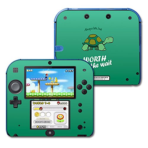 MIGHTY SKINS Nintendo 2DS Skin - Late Turtle Vinyl Decal Wrap, Durable & Easy to Apply, Model NI2DS-Late Turtle