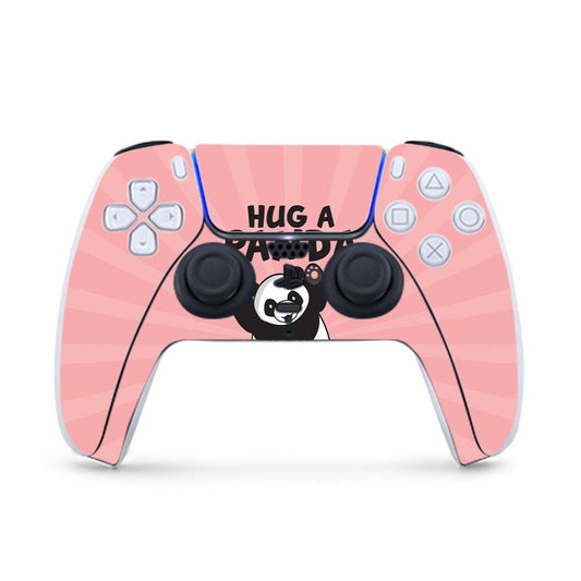 MightySkins Skin Compatible with PS5 / Playstation 5 Controller - Hug A Panda | Protective  Durable  and Unique Vinyl Decal wrap Cover | Easy to Apply  Remove  and Change Styles | Made in The USA