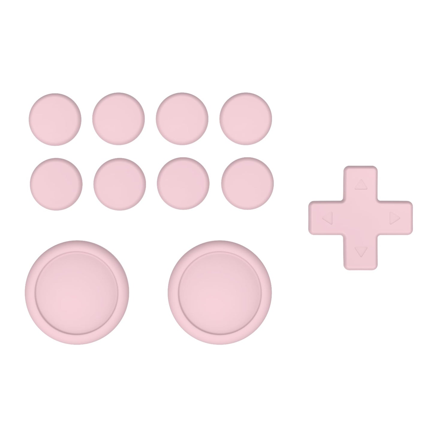 PlayVital Silicone Button Covers and Thumb Grip Set for Nintendo Switch/OLED Joycon/Switch Lite  ABXY Directional Key Button Caps for Nintendo Switch/OLED/Lite with Switch Lite D-Pad Button Cap  Pink