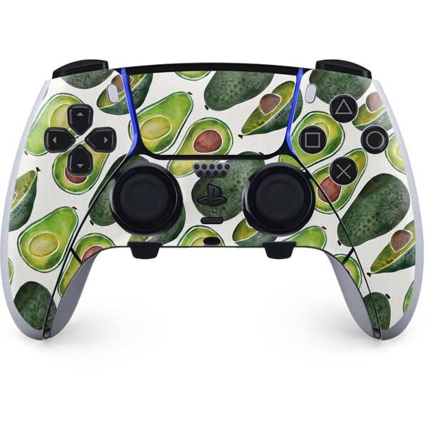 Skinit Decal Gaming Skin Compatible with PS5 DualSense Edge Pro Controller - Officially Licensed Avocados by Cat Coq Design
