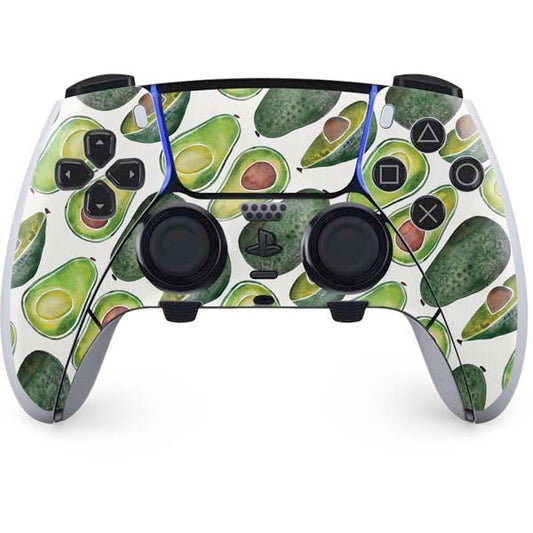 Skinit Decal Gaming Skin Compatible with PS5 DualSense Edge Pro Controller - Officially Licensed Avocados by Cat Coq Design
