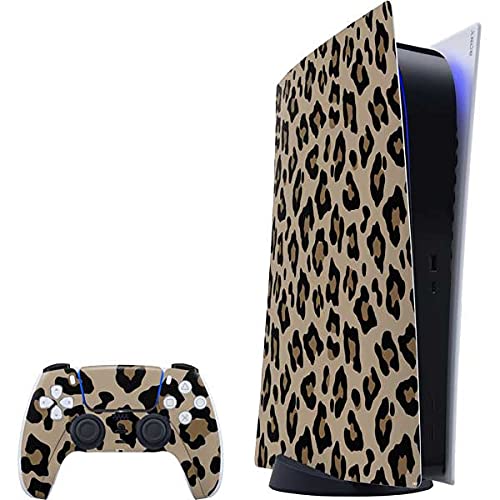 Skinit Decal Gaming Skin Compatible with PS5 Digital Edition Bundle - Leopard Print Design
