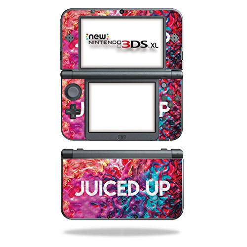 MightySkins Carbon Fiber Skin for Nintendo New 3DS XL (2015) - Juiced Up | Protective  Durable Textured Carbon Fiber Finish | Easy to Apply  Remove  and Change Styles | Made in The USA