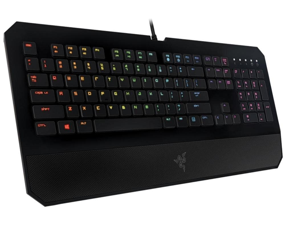 Razer DeathStalker Expert Gaming Keyboard - Backlit, Ergonomic, Fully Programmable, Membrane, Black, Model RZ03-00800100-R3U1
