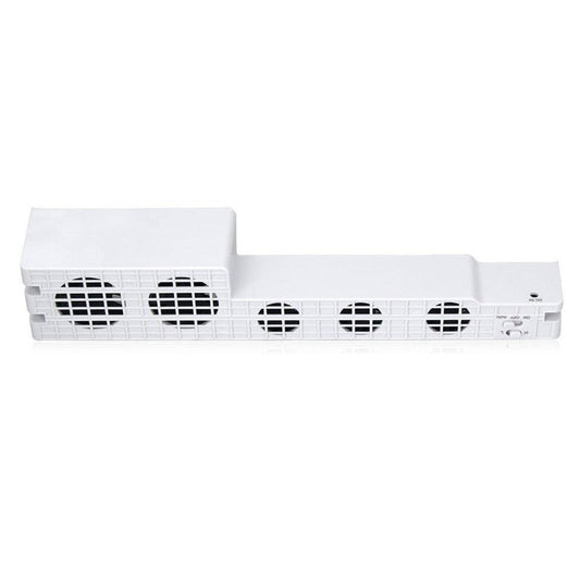 OSTENT 5-Fan Super Turbo Temperature Control Cooling Fan Cooler Heat Exhauster for Sony PS4 Pro Console Color White