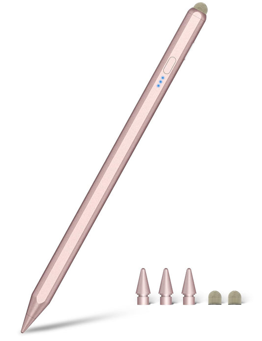 SENKUTA Dual-Tip Pencil for iPad 9th/10th Gen - 15Min Fast Charge, Palm Rejection, Tilt Sensitivity - Pink