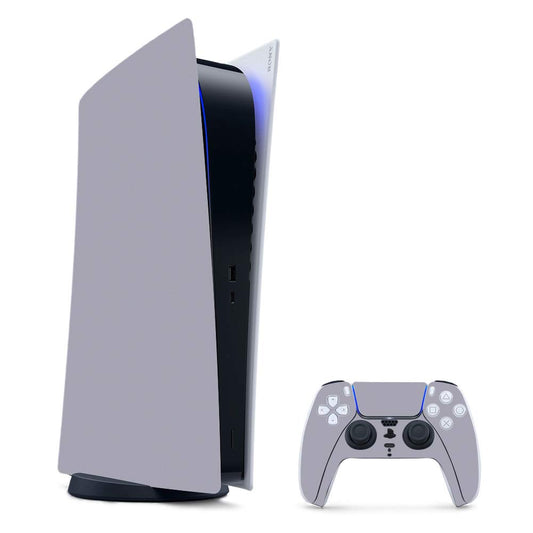 MightySkins Gaming Skin for PS5 / Playstation 5 Digital Edition Bundle - Solid Gray | Protective Viny wrap | Easy to Apply and Change Style | Made in The USA