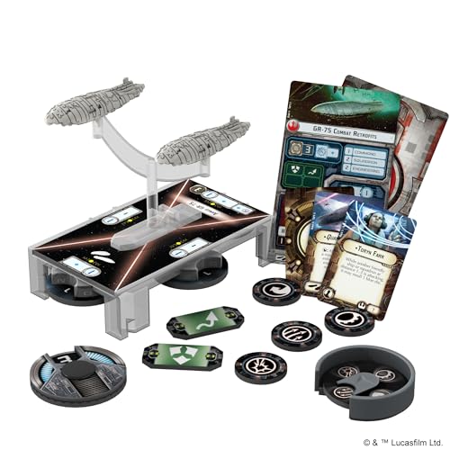 Atomic Mass Games Star Wars: Armada Rebel Transports Expansion Pack - GR-75 Fleet Support, Cardboard, 4 Players, Black