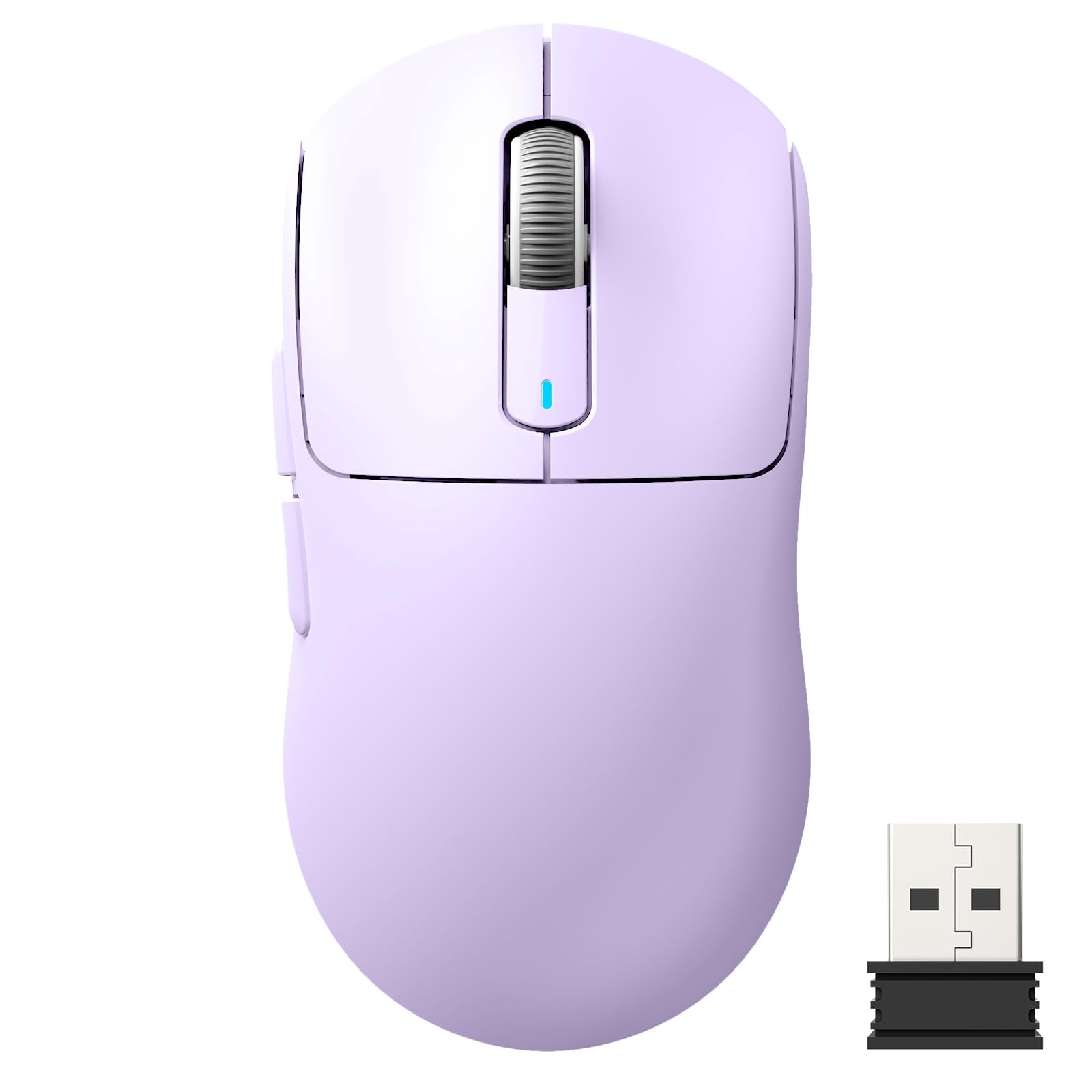 ATTACK SHARK X3 Lightweight Wireless Gaming Mouse - Tri-Mode 2.4G/USB-C/Bluetooth, Up to 26K DPI, Purple