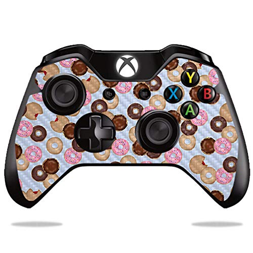 MightySkins Carbon Fiber Skin for Microsoft Xbox One or One S Controller - Donut Binge | Protective  Durable Textured Carbon Fiber Finish | Easy to Apply  Remove  and Change Styles | Made in The USA
