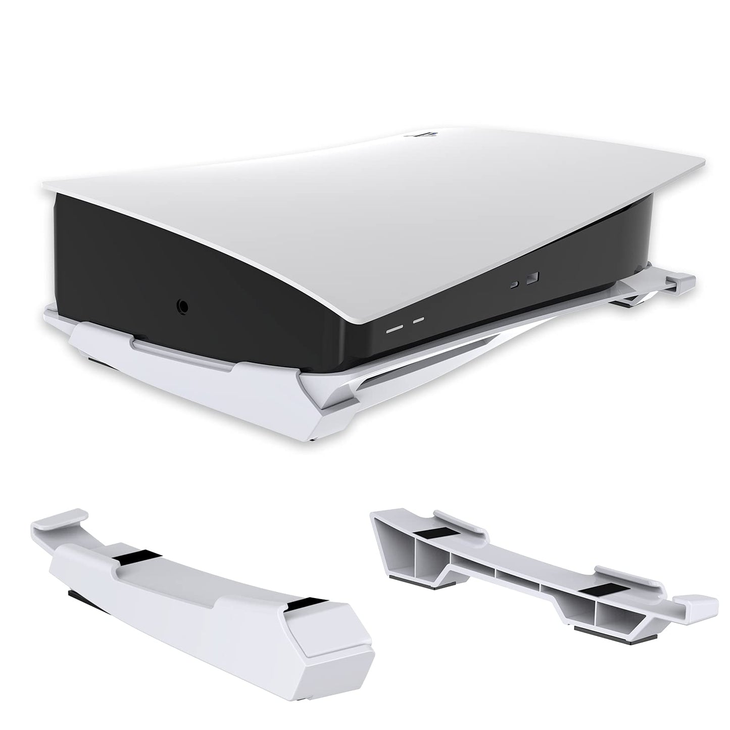 NexiGo PS5 Accessories Horizontal Stand  [Minimalist Design]  PS5 Base Stand  Compatible with PlayStation 5 Disc & Digital Editions  White