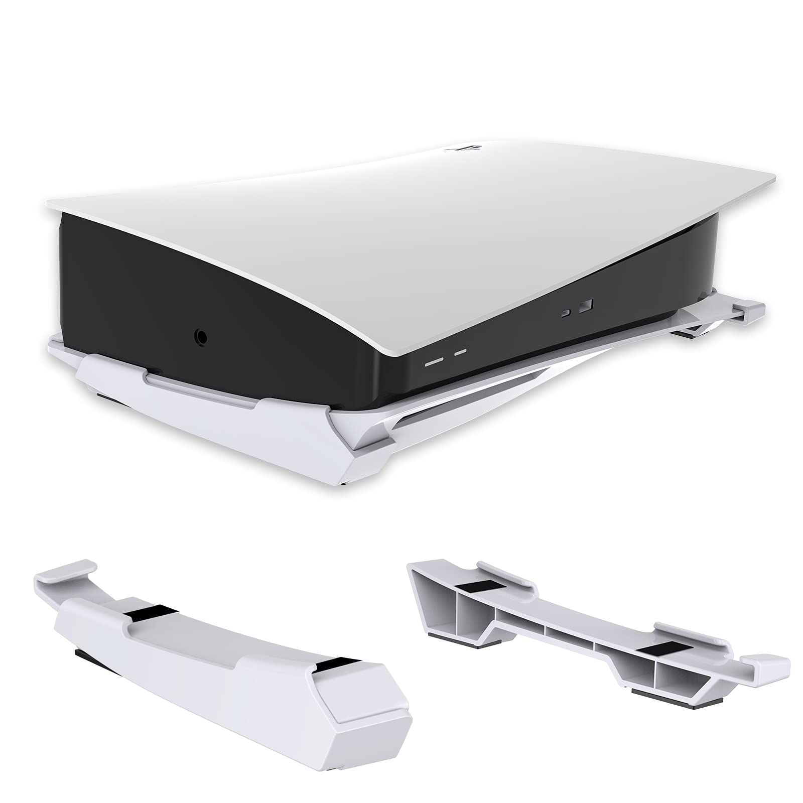 NexiGo PS5 Accessories Horizontal Stand  [Minimalist Design]  PS5 Base Stand  Compatible with PlayStation 5 Disc & Digital Editions  White