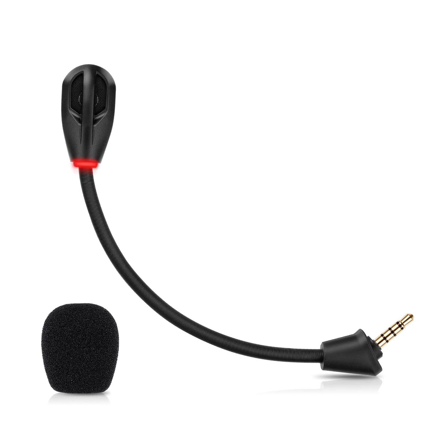 Microphone Replacement for Kingston HyperX Cloud II Wireless Gaming Headset  Detachable Mic Boom with LED Mute Indicator on PC PS5 PS4 Xbox Series X/S