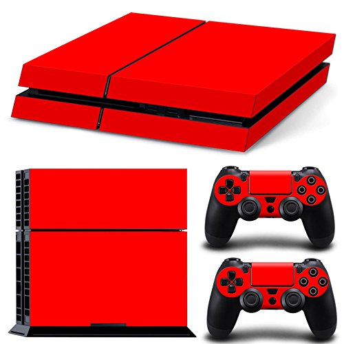 Gam3Gear PS4 Console & Controller Vinyl Sticker Decals - Red, 11.81 x 0.12 inches, Not for PS4 Slim/Pro