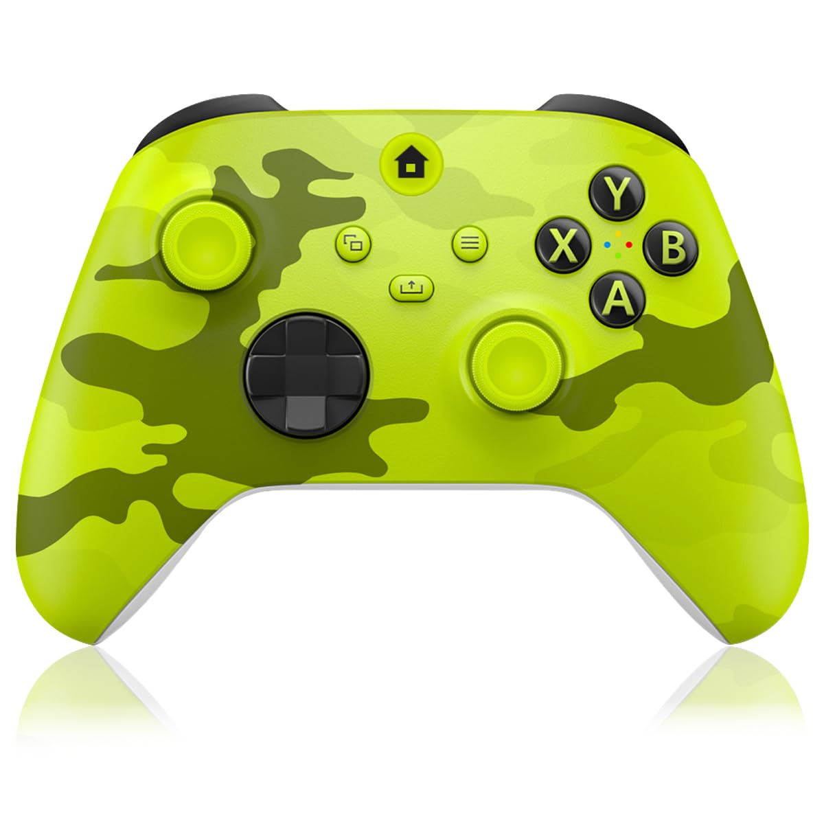 BUERTT Xbox One Controller Xbox Controller Wireless for Xbox One  Xbox Series X/S Wireless Controller with 3.5mm Audio Jack with 2.4GHz Wireless Adapter Camo Yellow