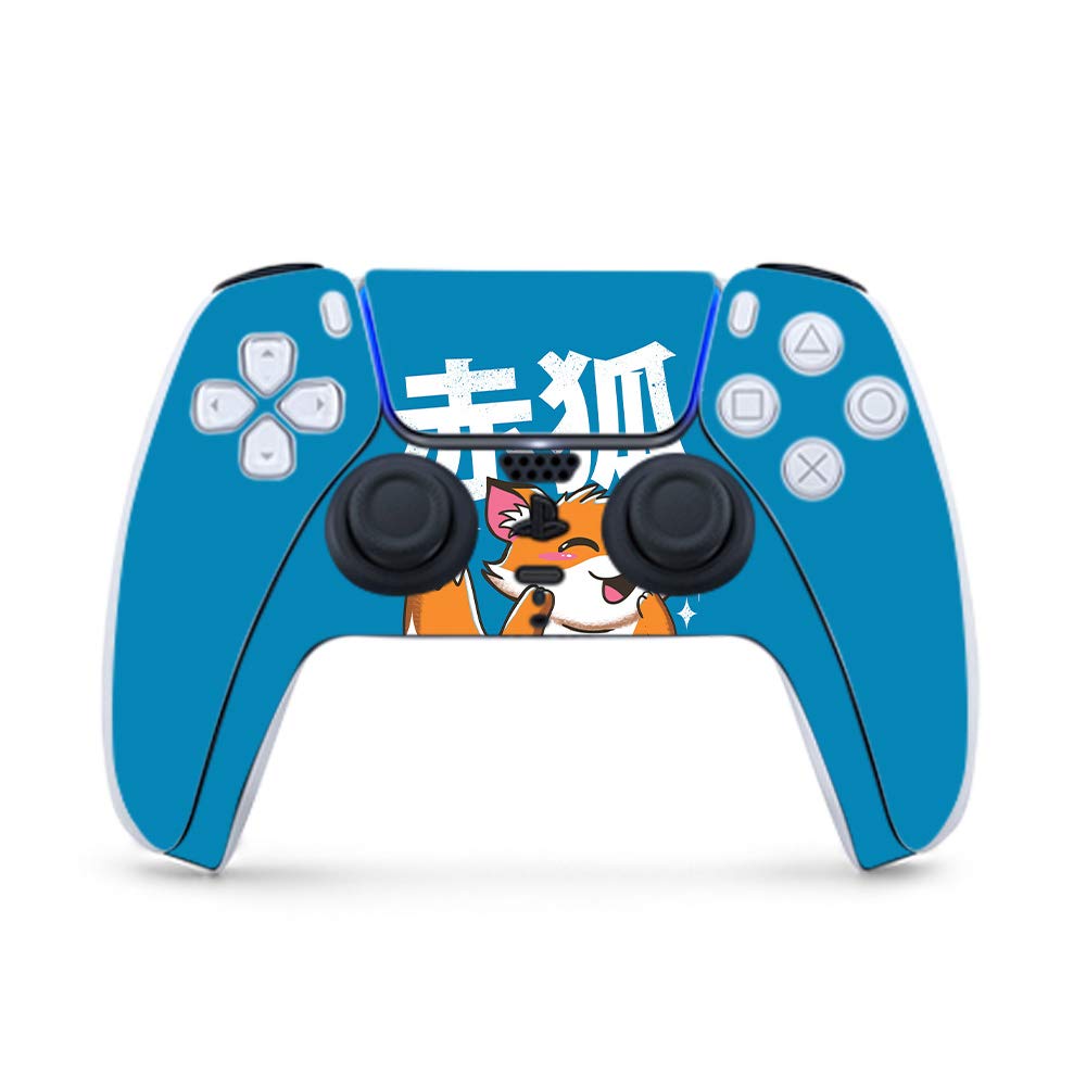 MightySkins Gaming Skin for PS5 / Playstation 5 Controller - Fox Kawaii | Protective Viny wrap | Easy to Apply and Change Style | Made in The USA