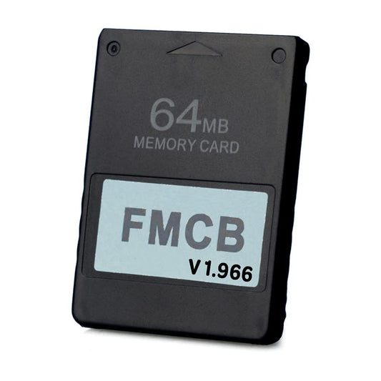 Mviioe PS2 FMCB Free McBoot Card 64MB - Plug and Play Memory Card for PS2, Runs Games from USB or Hard Disk