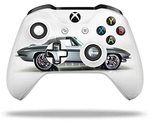 WraptorSkinz Decal Vinyl Skin Wrap compatible with XBOX One S/X Controller - 1967 Corvette Silver Bullet (CONTROLLER NOT INCLUDED)