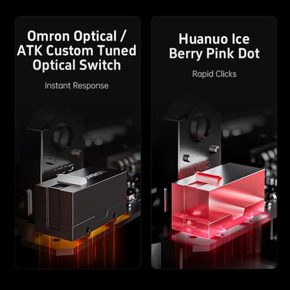 ATK Dragonfly A9 Wireless Gaming Mouse - 30000 DPI, 8k Polling Rate, Tri-Mode, Black