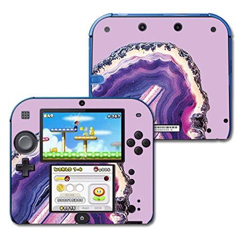 MIGHTY SKINS Nintendo 2DS Skin - Purple Agate, Durable Vinyl Decal Wrap, Easy to Apply, Model NI2DS-Purple Agate, Made in USA
