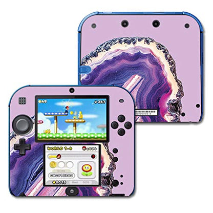 MIGHTY SKINS Nintendo 2DS Skin - Purple Agate, Durable Vinyl Decal Wrap, Easy to Apply, Model NI2DS-Purple Agate, Made in USA