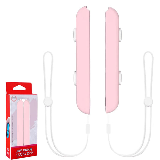 QXWPBV Joy-Con Grip for Nintendo Switch, Ergonomic Controller Grip with Wrist Strap, Pink