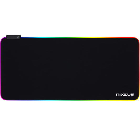 Nixeus Type-X RGB Gaming Mouse Pad, 30.7L x 13.8W inches, Red, Model TYPEX-RGBMP