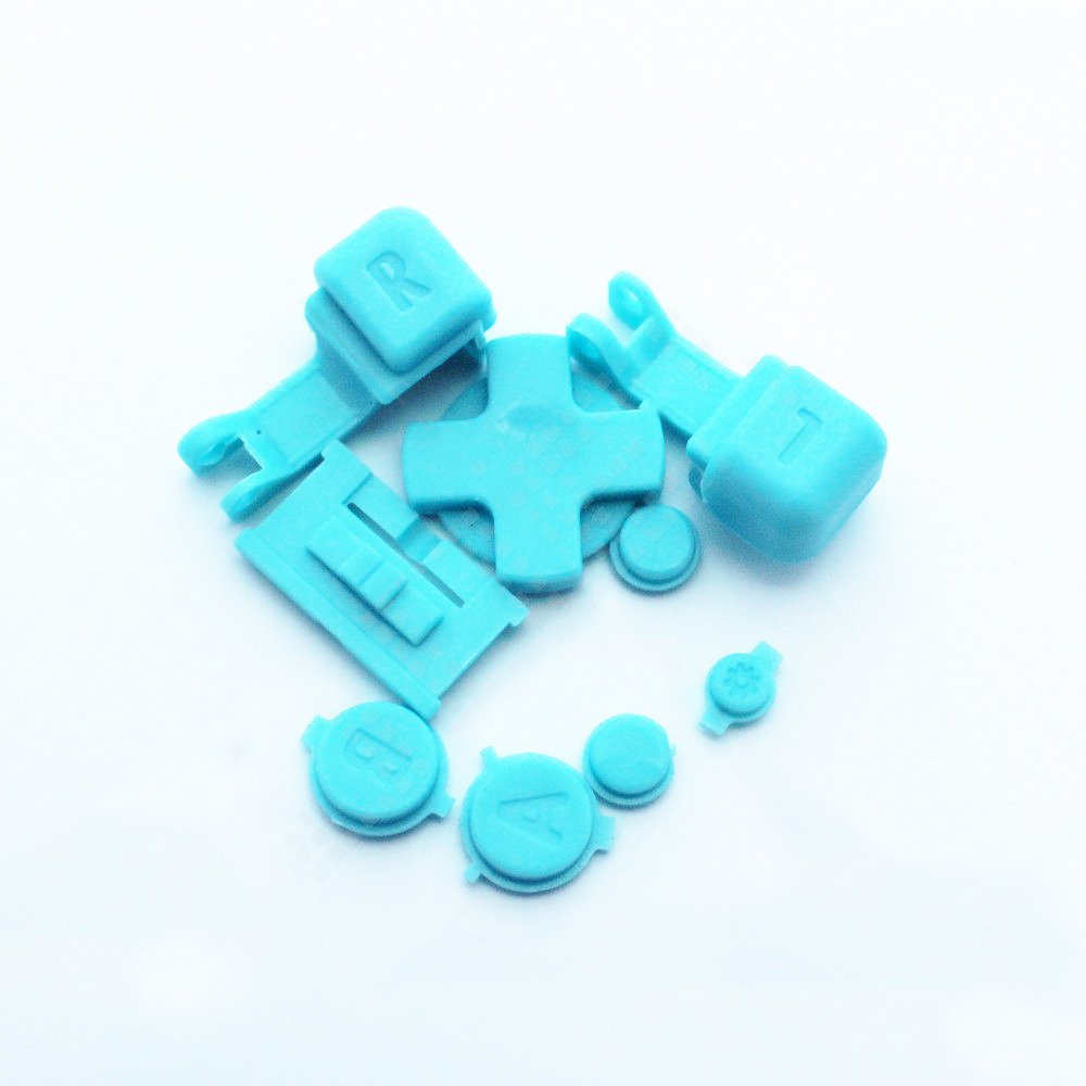 LR AB D PAD Button Key Buttons Part for Gameboy Advance SP GBA SP (Light Blue)