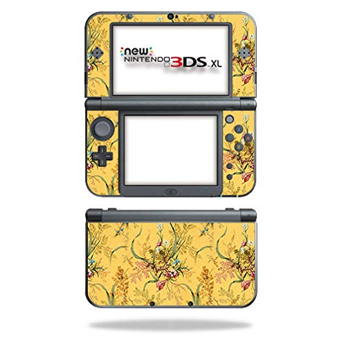 MIGHTY SKINS Nintendo New 3DS XL Skin - Yellow Marble End | Durable Vinyl Decal Cover, Easy to Apply, Made in The USA